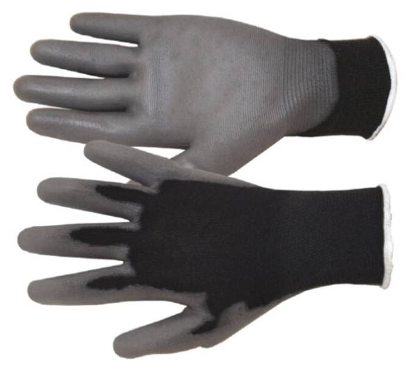 224981 BY LACK - Guante nylon palma/poliuretano gris mediano By Lack
