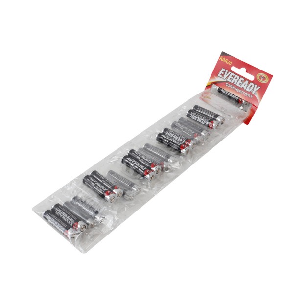 226811 EVEREADY - Pila zinc-carbon AAA tira con 20 pz 1212edt2 eveready