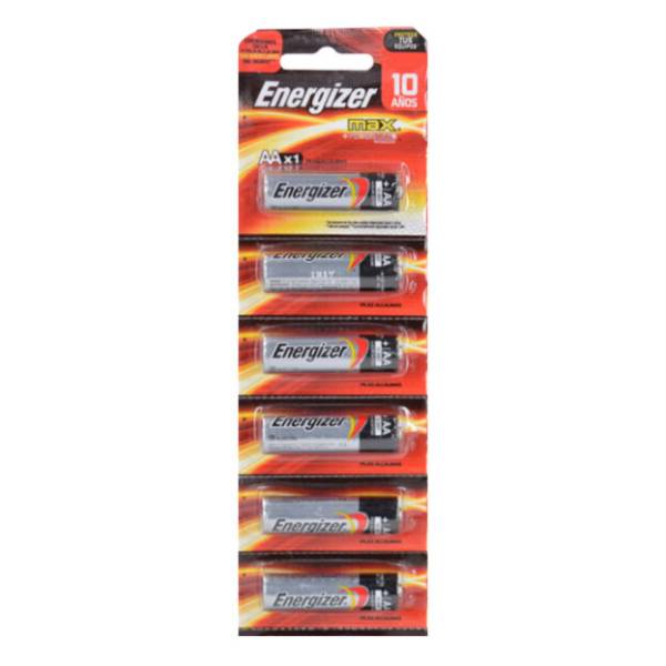 226814 ENERGIZER - Pila alcalina AA tira con 6 pz e91bp1x6 energizer