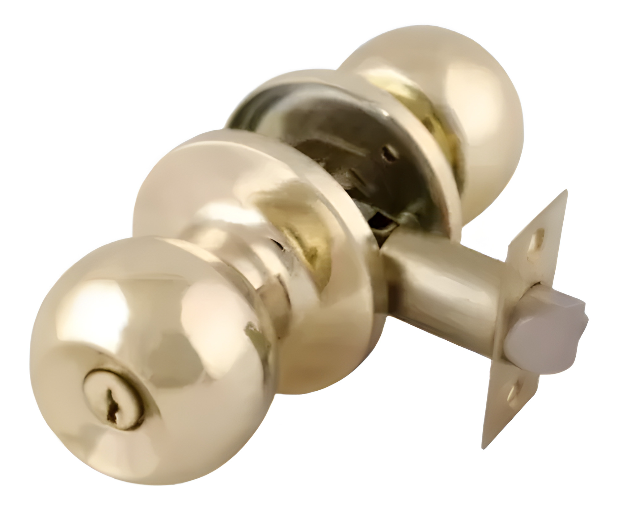 227172 DEXTER - Cerradura tubular llave boton laton brillante Barza Dexter