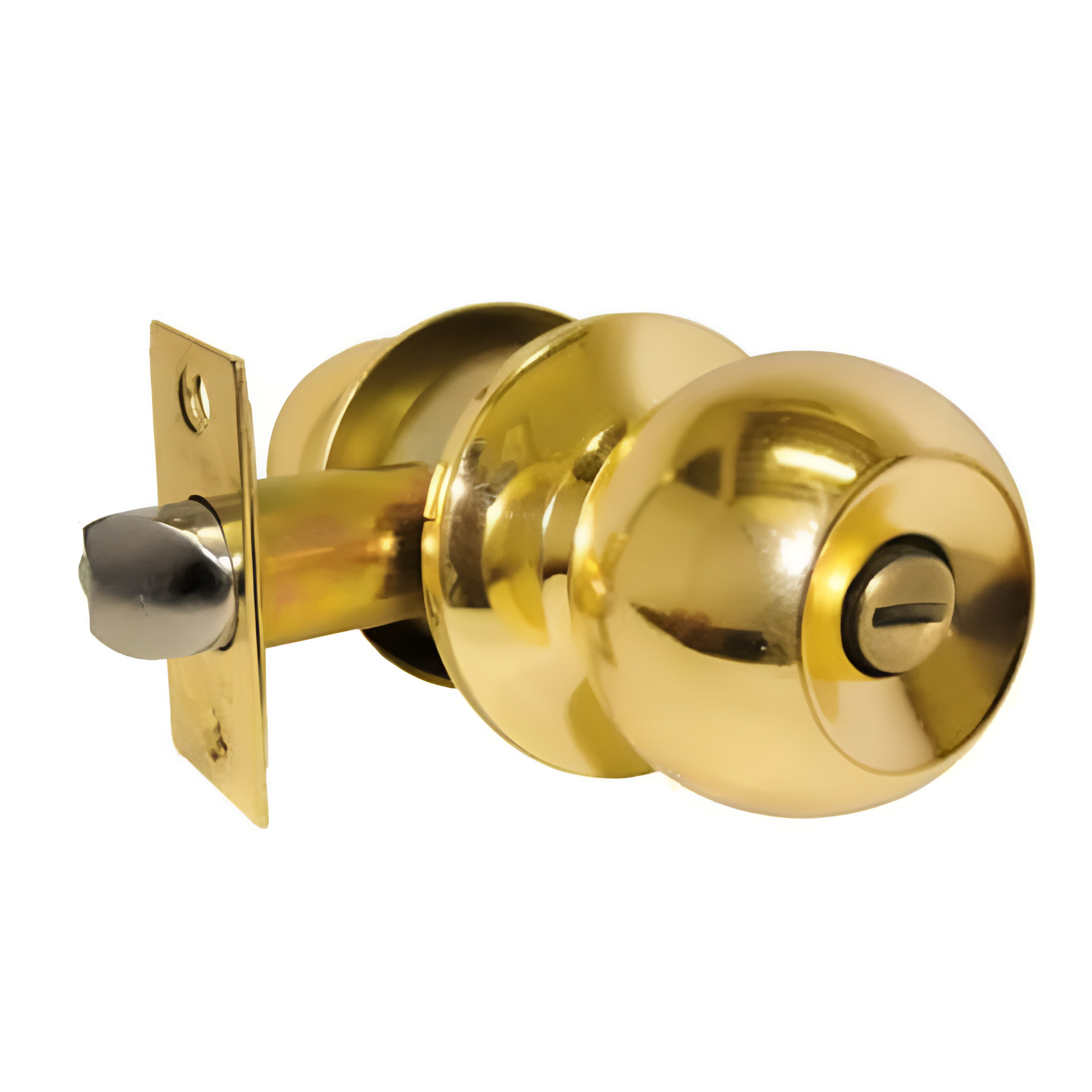 227174 DEXTER - Cerradura tubular ranura boton laton brillante Barza Dexter