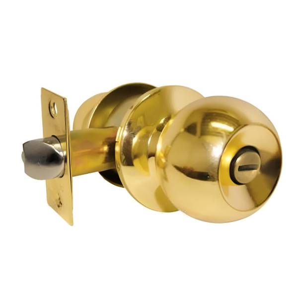 227174 DEXTER - Cerradura tubular ranura boton laton brillante Barza Dexter