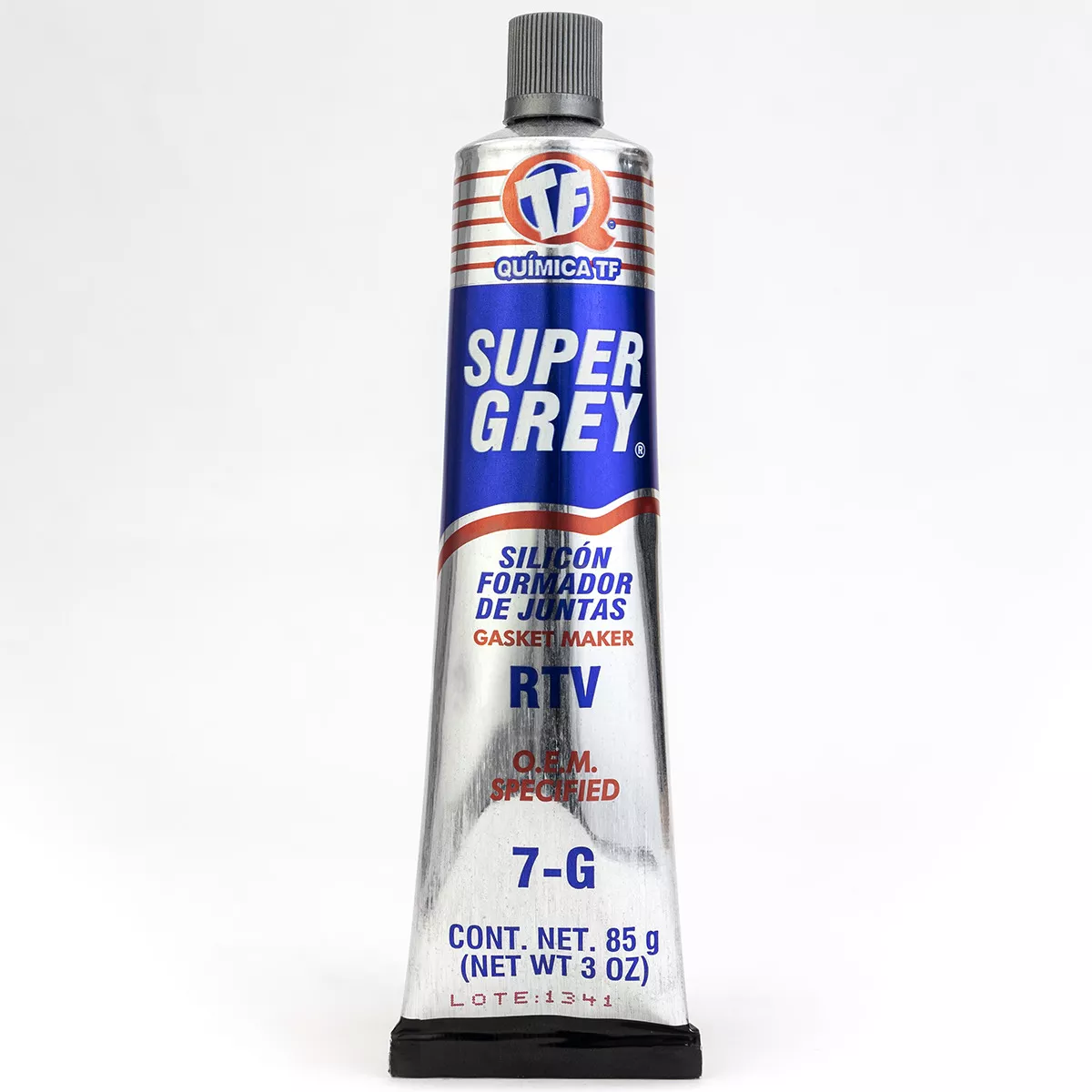 227622 QUIMICA TF - Silicon alta temperatura RTV blister 085gr gris Super Grey Qtf