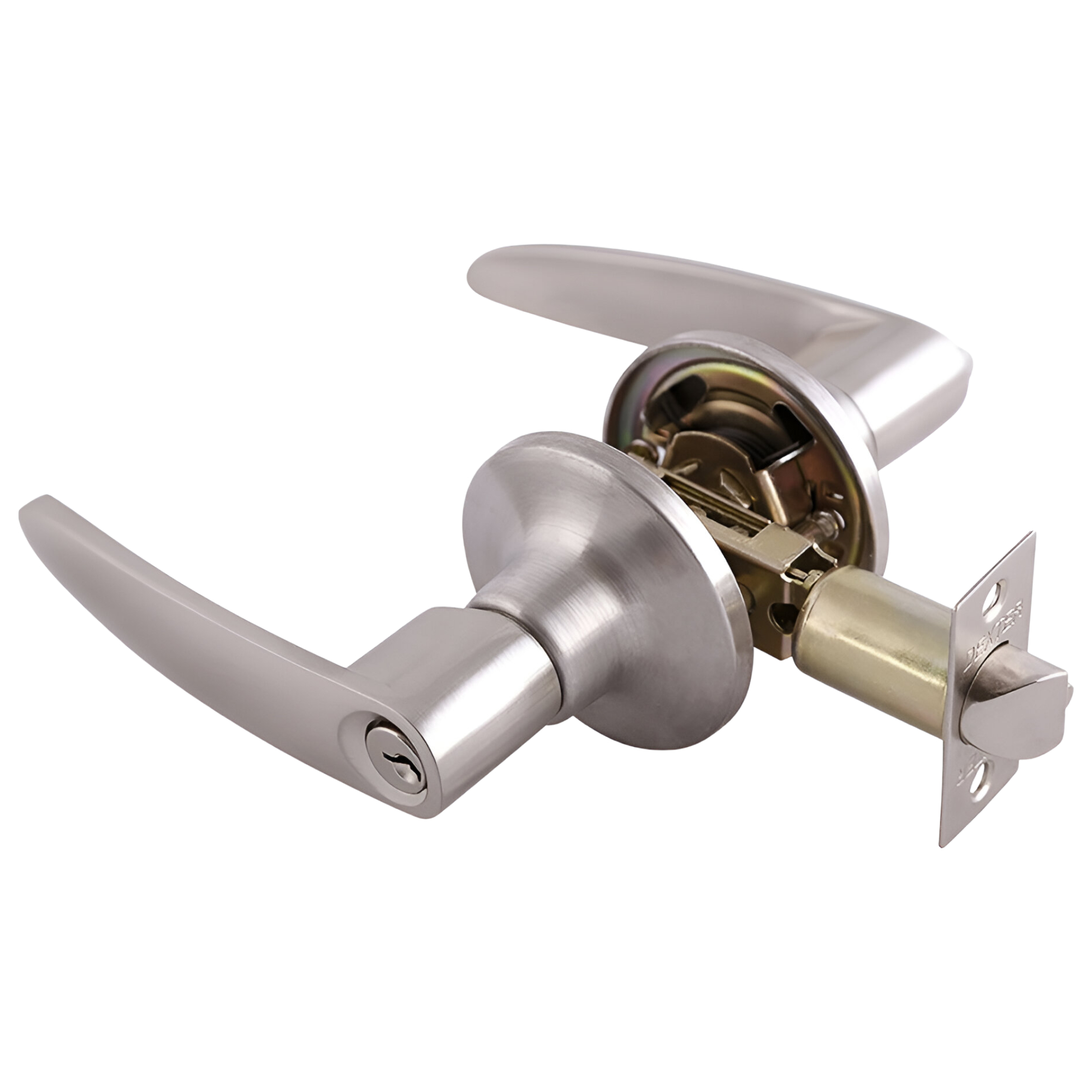 227889 DEXTER - Cerradura manija ranura boton niquel satinado Granito Dexter