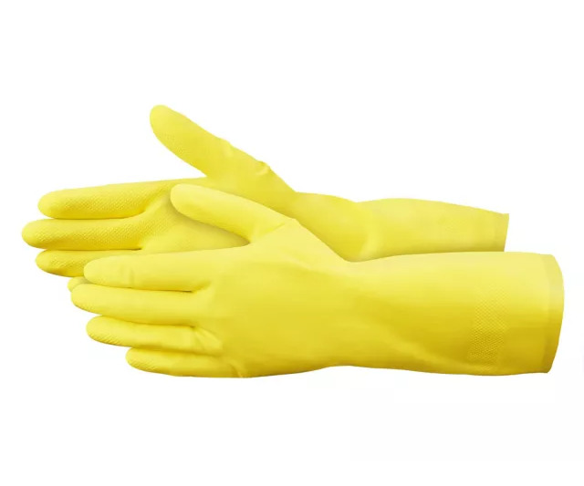 228365 SCOTCH-BRITE - Guante de latex para limpieza mediano amarillo Scotch-Brite 3M