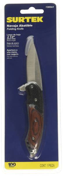 230002 SURTEK - Navaja de bolsillo metal 3-1/2 120561 Surtek