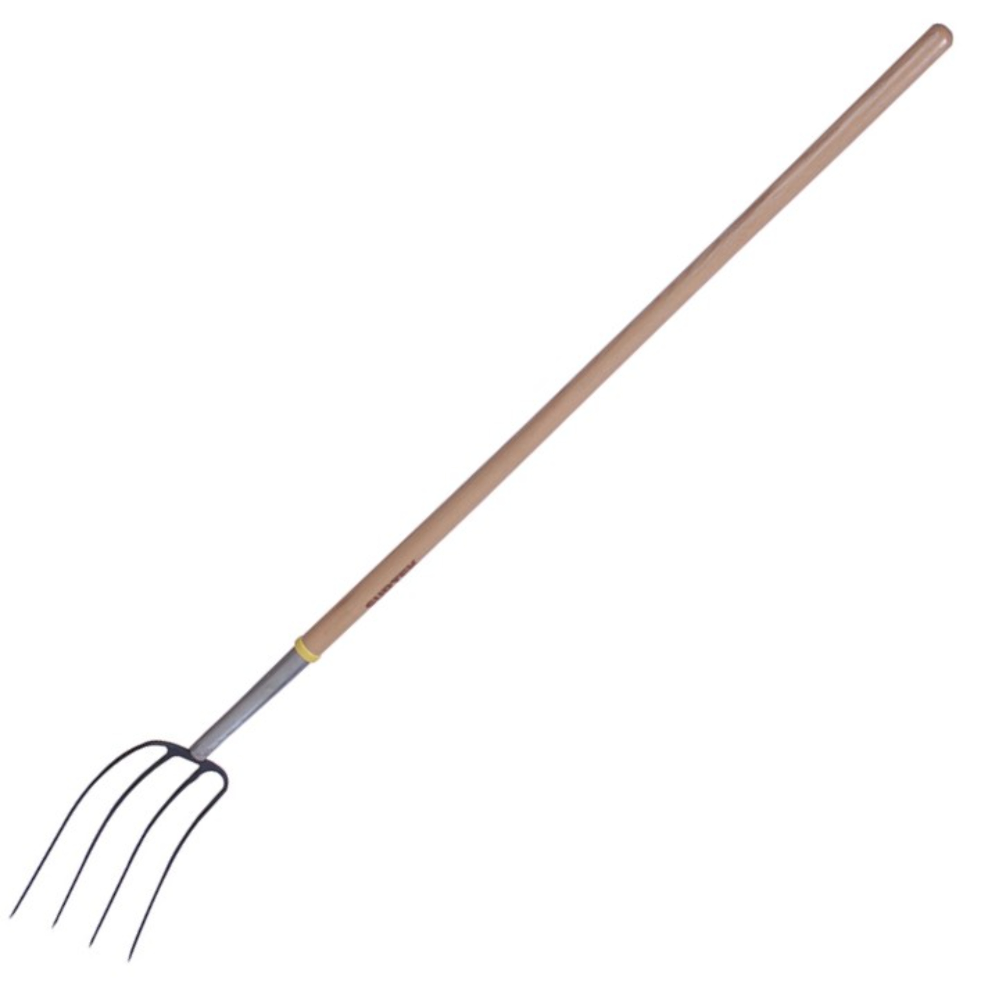 230225 SURTEK - Bieldo para paja forjado 4 dientes mango de madera 54