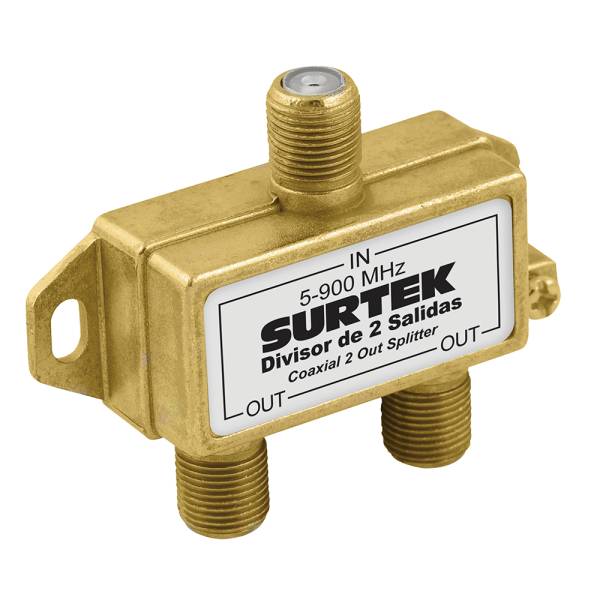 230795 SURTEK - Divisor 2 salidas coaxial 1 entrada 153206 Surtek