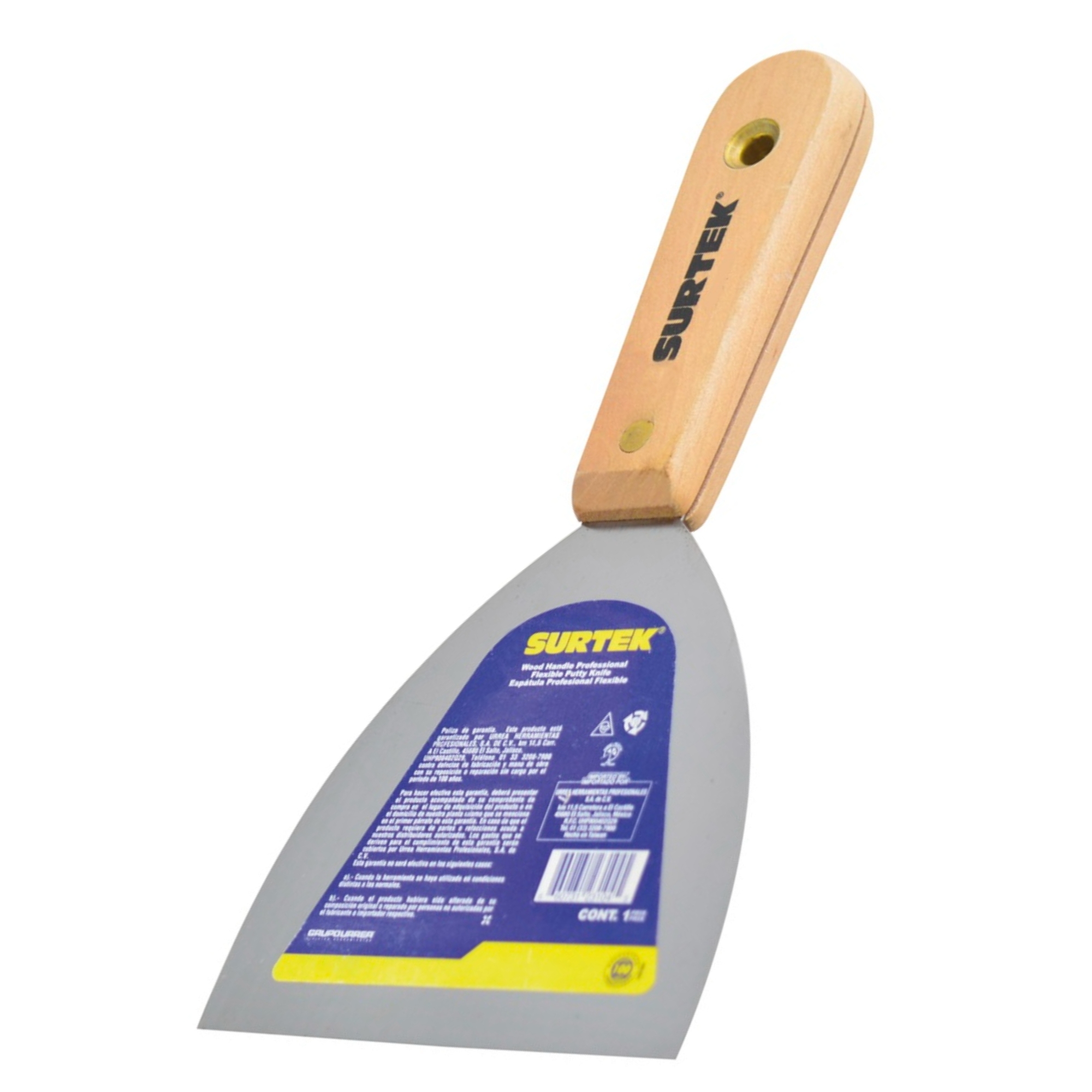 230951 SURTEK - Espatula flexible acero 125mm 5