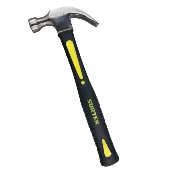 231670 SURTEK - Martillo uña curva mango fibra de vidrio 16oz 416F Surtek