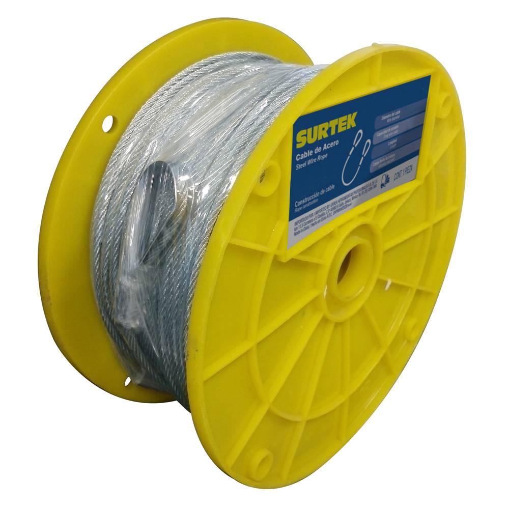 232068 SURTEK - Cable de acero rigido 7 x 7 1/8