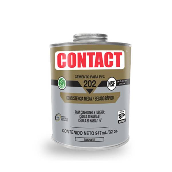 234583 CONTACT - Pegamento para PVC 947ml 1lt transparente 202 Contact