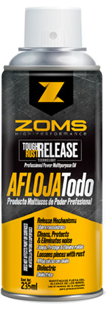 234589 ZOMS - Lubricante aflojatodo aerosol 235ml Zoms