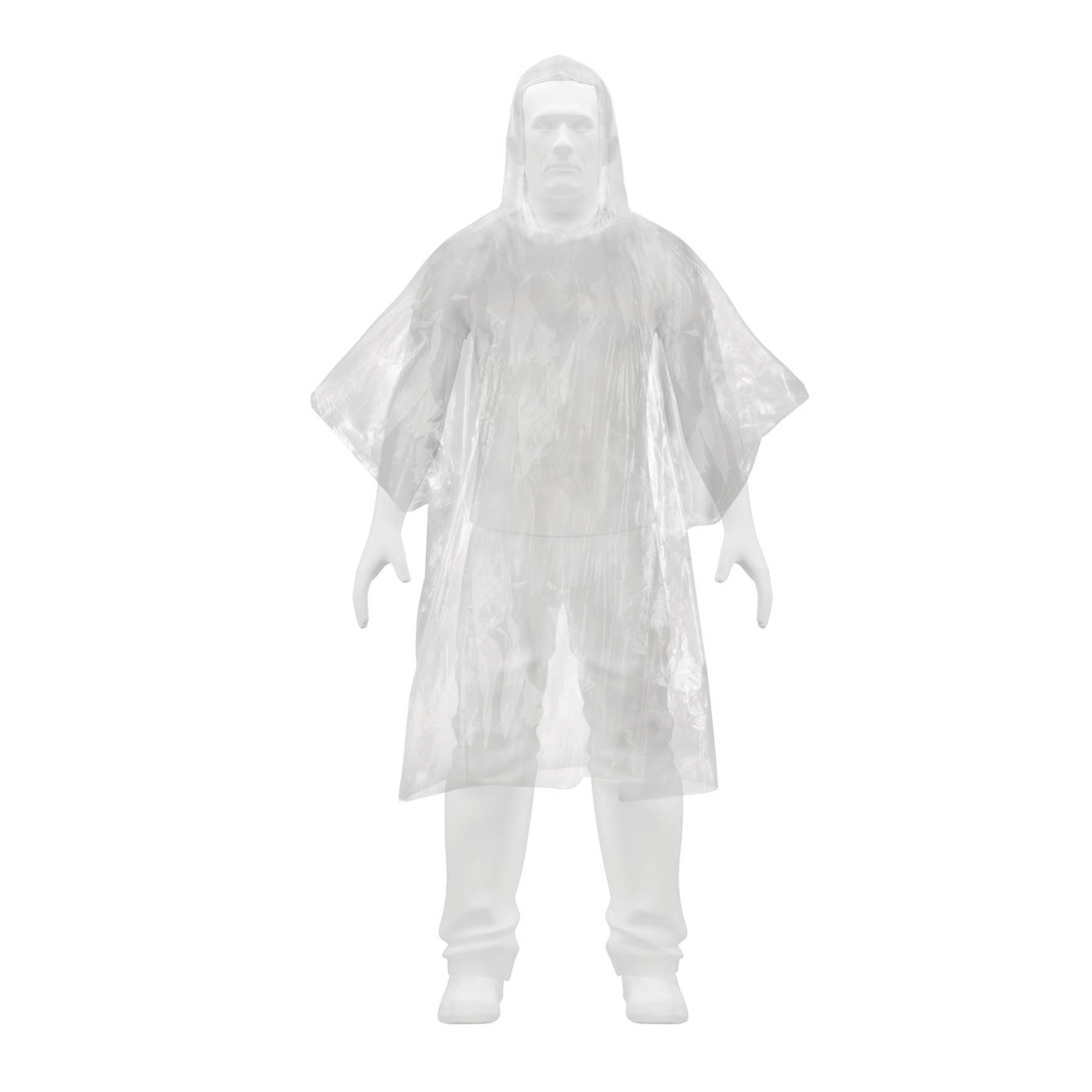 234662 PRETUL - Poncho con capucha transparente unitalla desechable Pretul