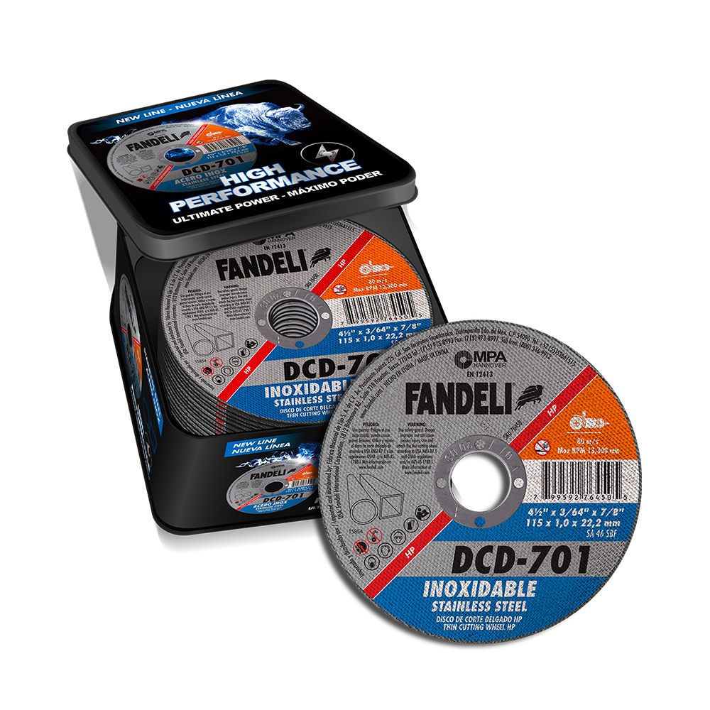 235078 FANDELI - Disco corte de acero inoxidable 4-1/2