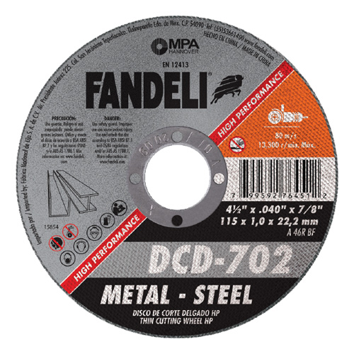 235079 FANDELI - Disco corte metal 4-1/2