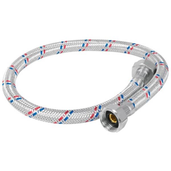235650 VIANTI - Manguera para lavabo y fregadero aluminio 013 1/2 x 1/2 100cm MAF1212100 Vianti