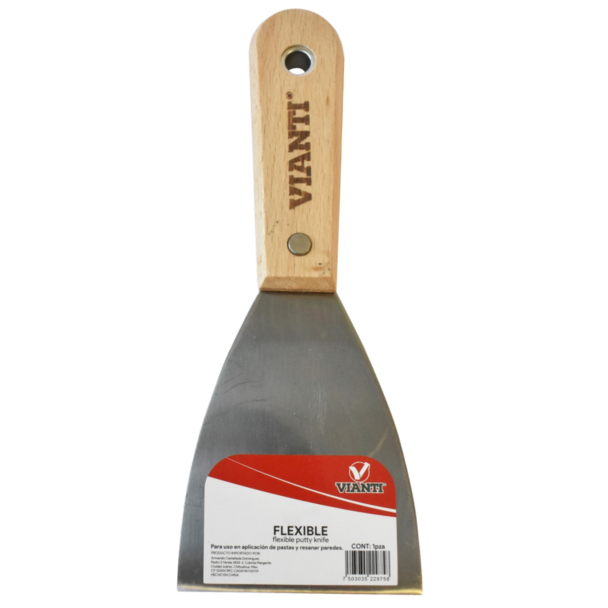 237185 VIANTI - Espatula flexible acero 050mm 2