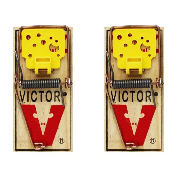 238057 VICTOR - Ratonera de madera chica con carnada 2 pack blister Victor