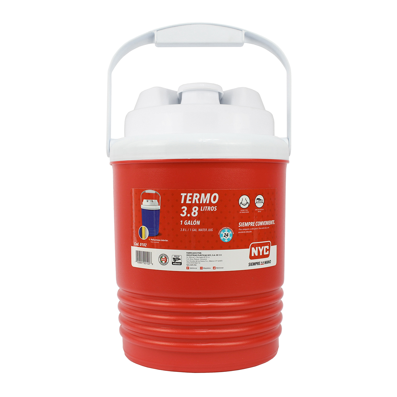 238215 NYC - Termo 01galon/3.8lt mod. Explorer varios colores NYC