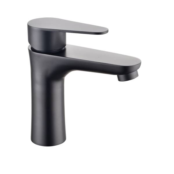 238338 VIANTI - Mezcladora monomando lavabo laton tipo standard maneral palanca negra Vianti