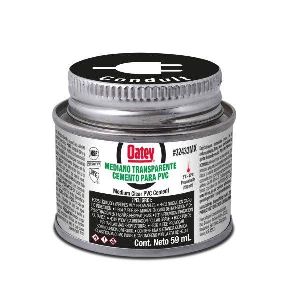 238989 OATEY - Pegamento para PVC 059ml en lata etiqueta negra Oatey