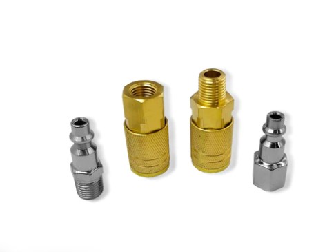 239008 GONI - Juego 2 conectores 2 coples macho/hembra para compresor Goni