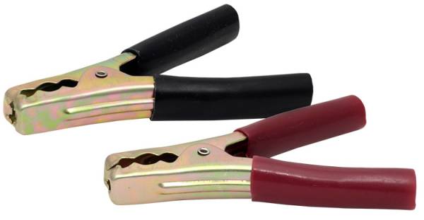 241028 KLEY - Pinza caiman roja-negra grande 100a juego de 2pz CAI002 Kley