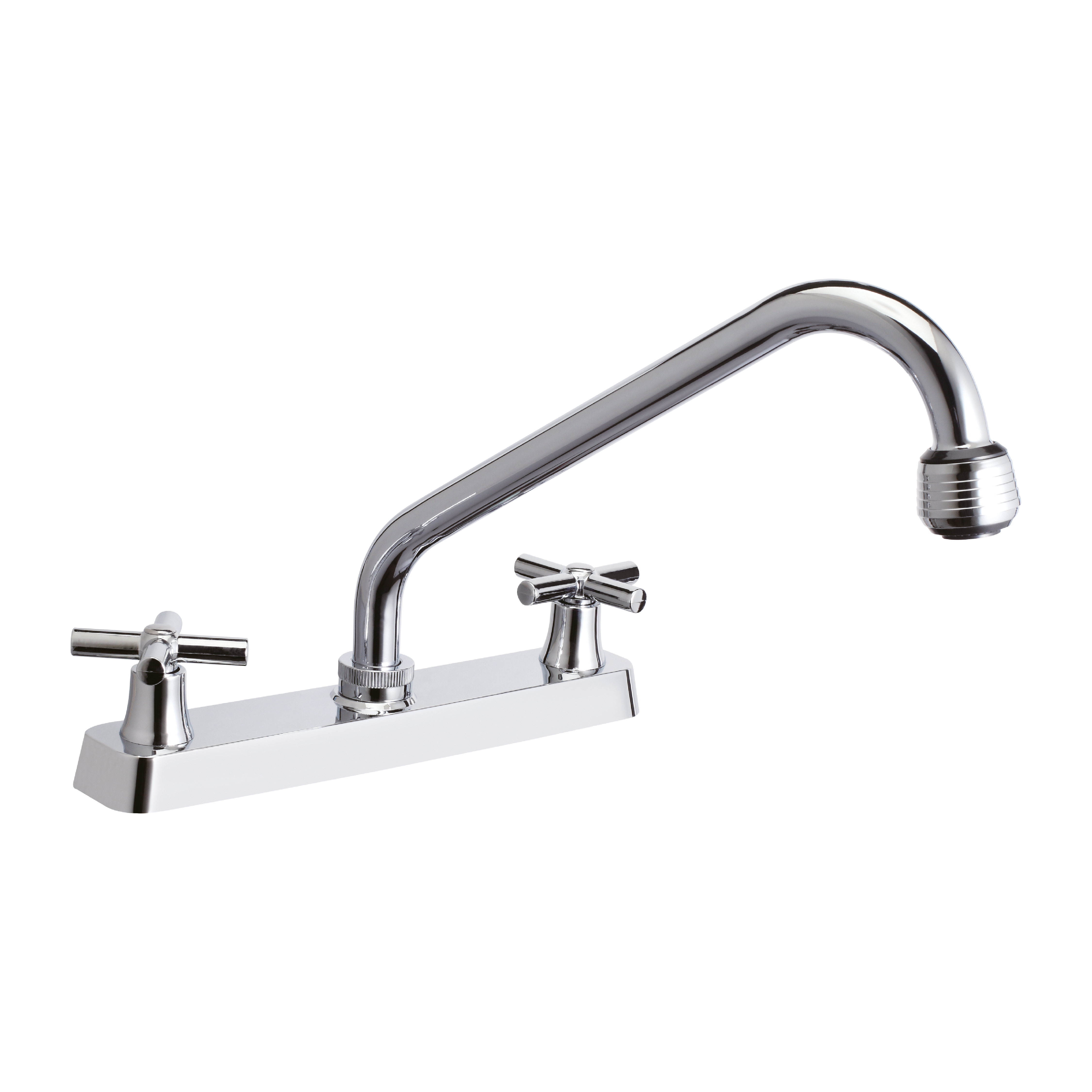 241111 VIANTI - Mezcladora fregadero laton tipo standard maneral cruz cromada MFV011 Vianti