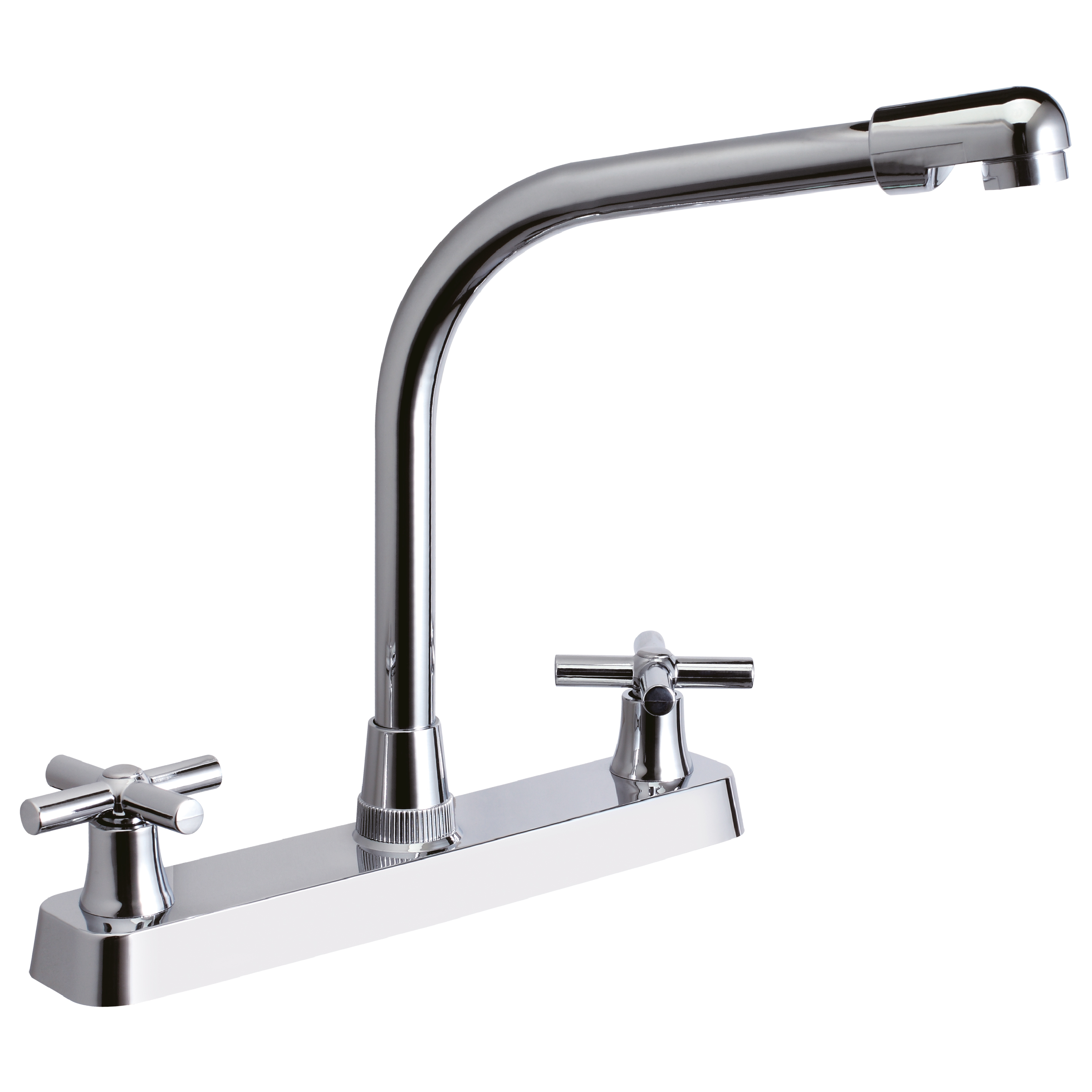 241114 VIANTI - Mezcladora fregadero zinc tipo cobra maneral cruz cromada MFVZ013 Vianti