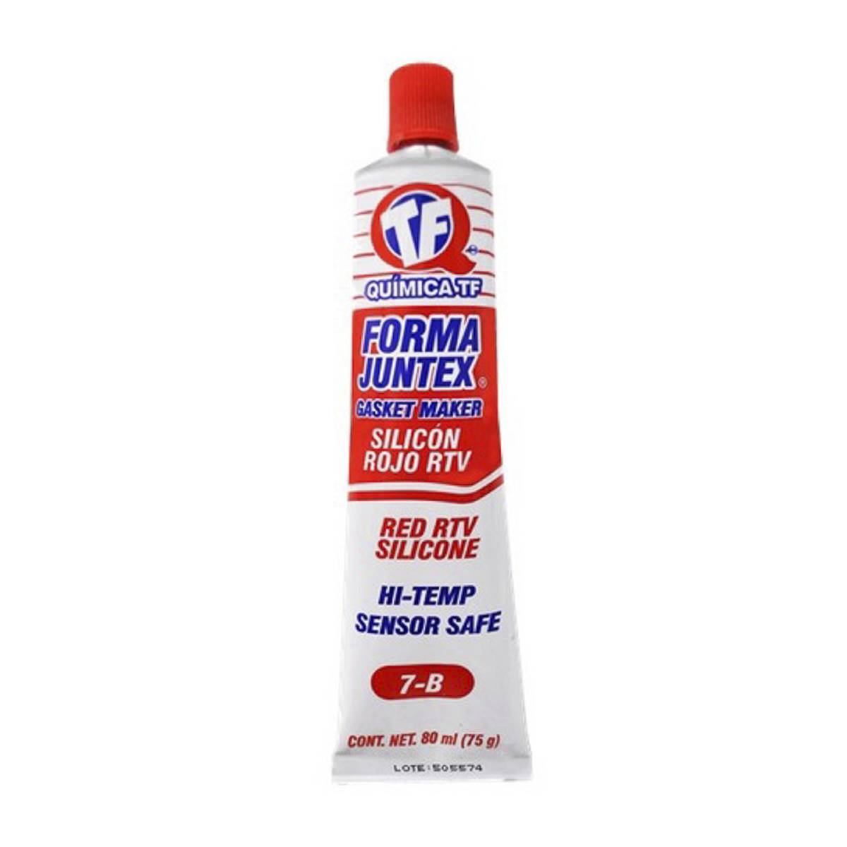 241403 QUIMICA TF - Silicon alta temperatura RTV cajita 075gr rojo Juntex Qtf