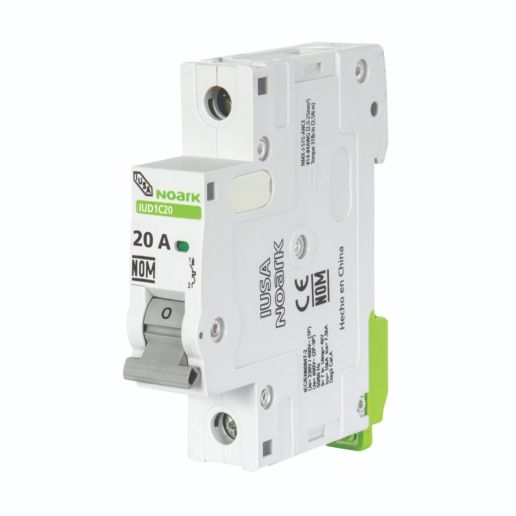 241833 IUSA - Interruptor termomagnetico 1 polo 20a para riel 616889 Iusa
