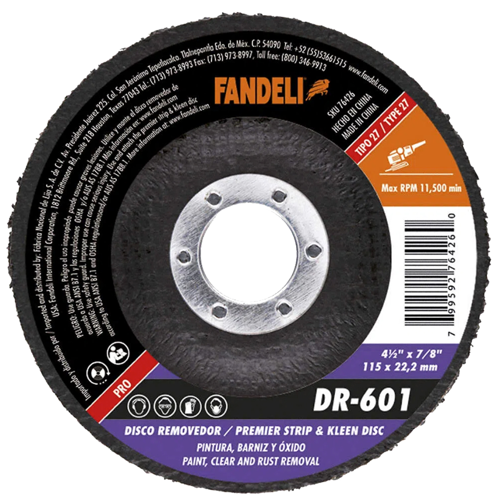 279736 FANDELI - Disco removedor 4-1/2