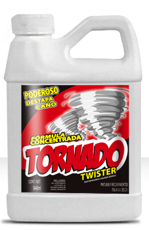 279825 TORNADO - Liquido destapa caños 1 lt Tornado