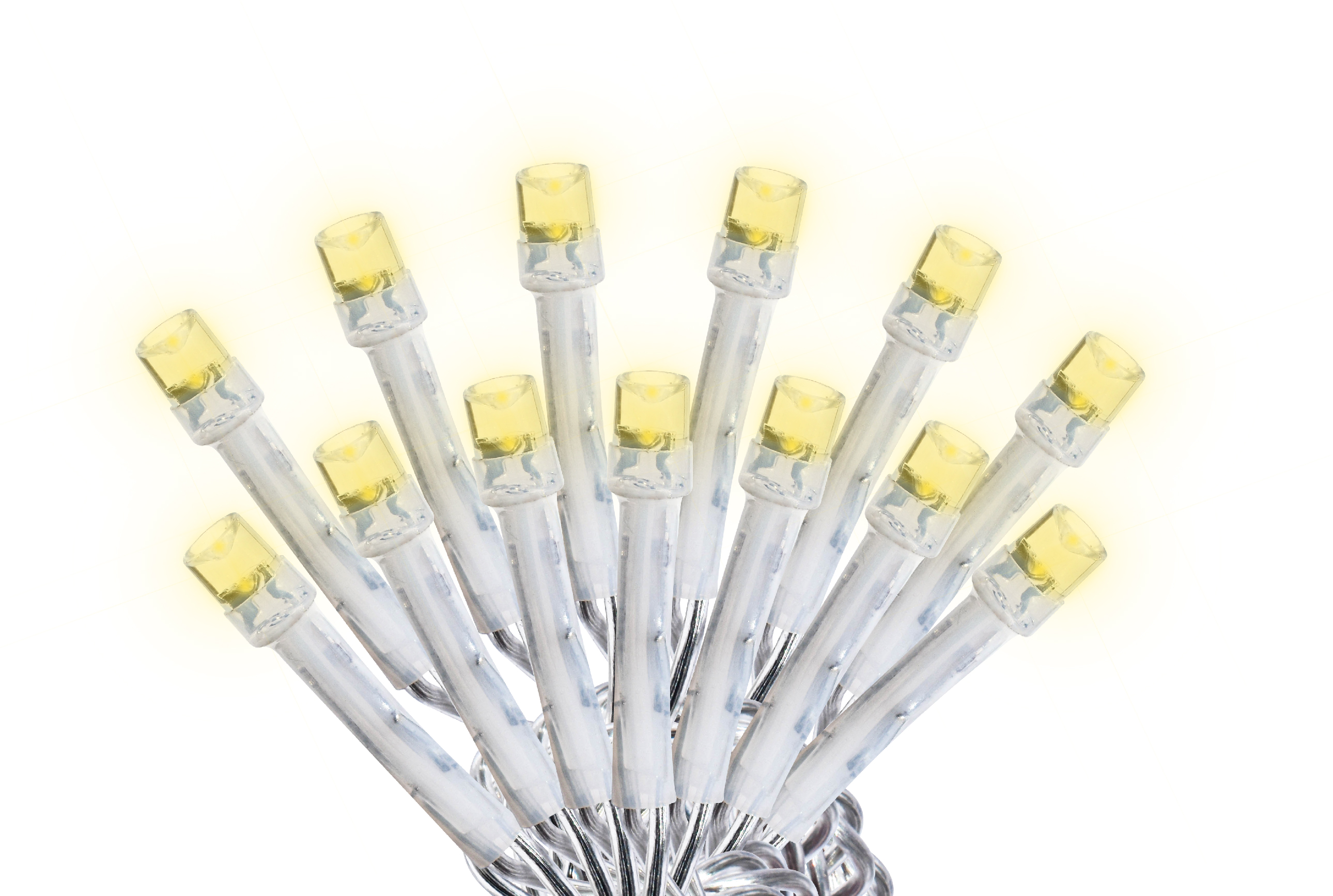 280279 VIANTI - Serie navideña 300 luces led calida cable transparente 8 funciones Vianti