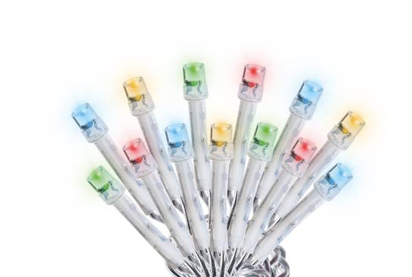280280 VIANTI - Serie navideña 300 luces led multicolor cable transparente 8 funciones Vianti