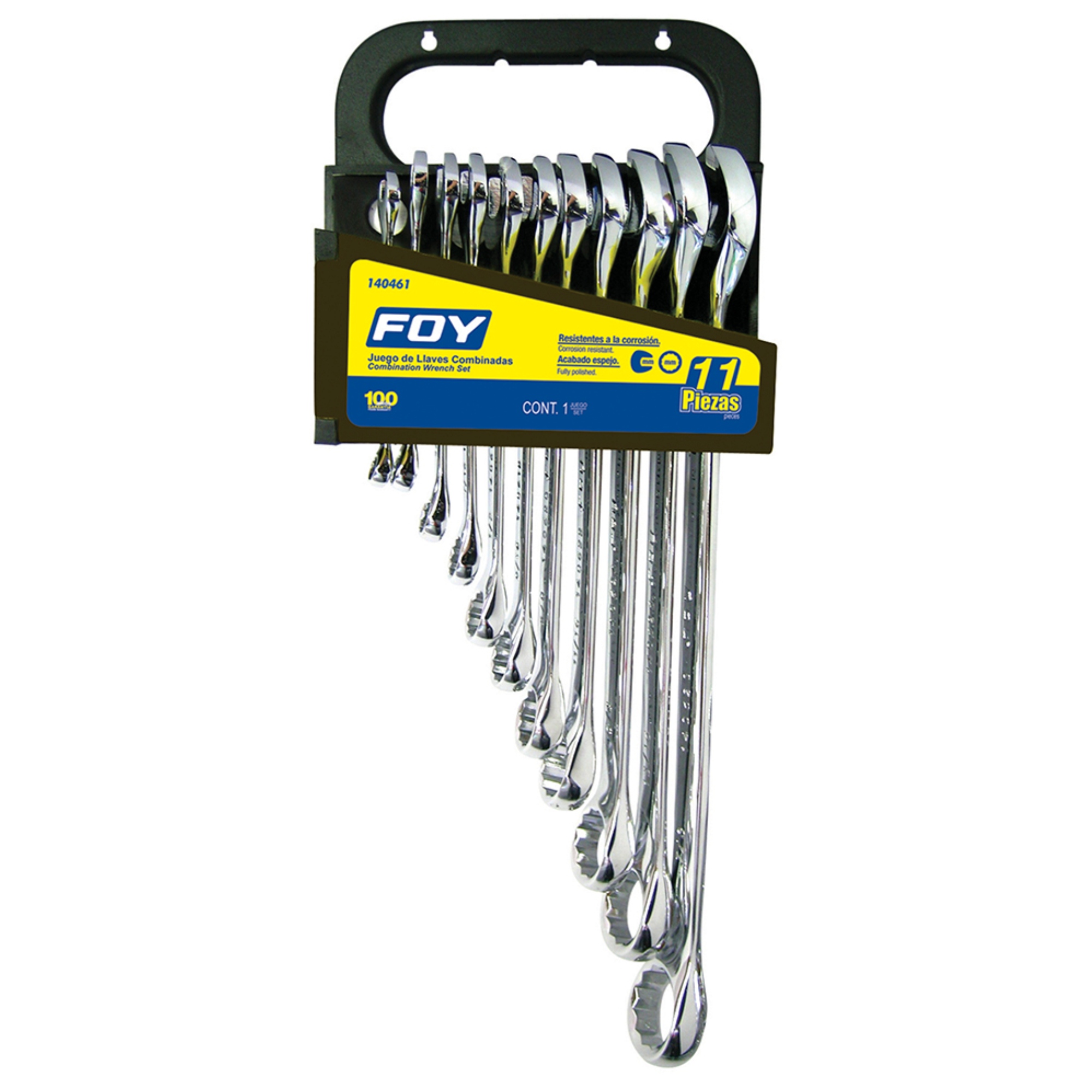 280474 FOY - Juego 11 llaves combinadas standard pulida FOY
