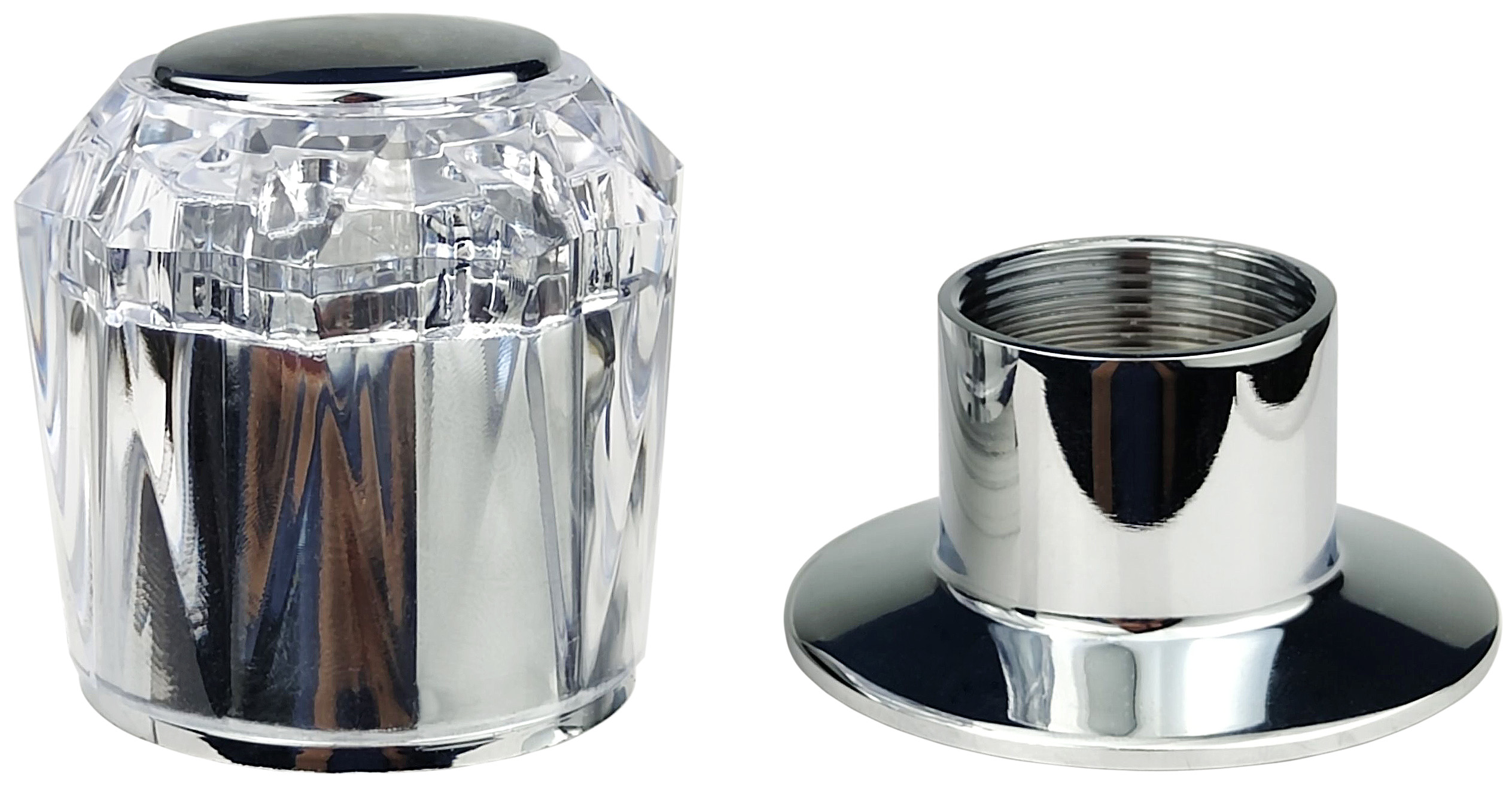 280685 VIANTI - Maneral para regadera con chapeton standard acrilico con 2pz Vianti