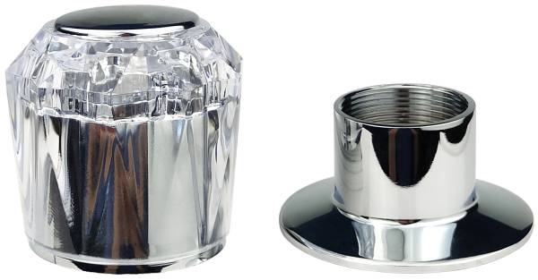 280685 VIANTI - Maneral para regadera con chapeton standard acrilico con 2pz Vianti