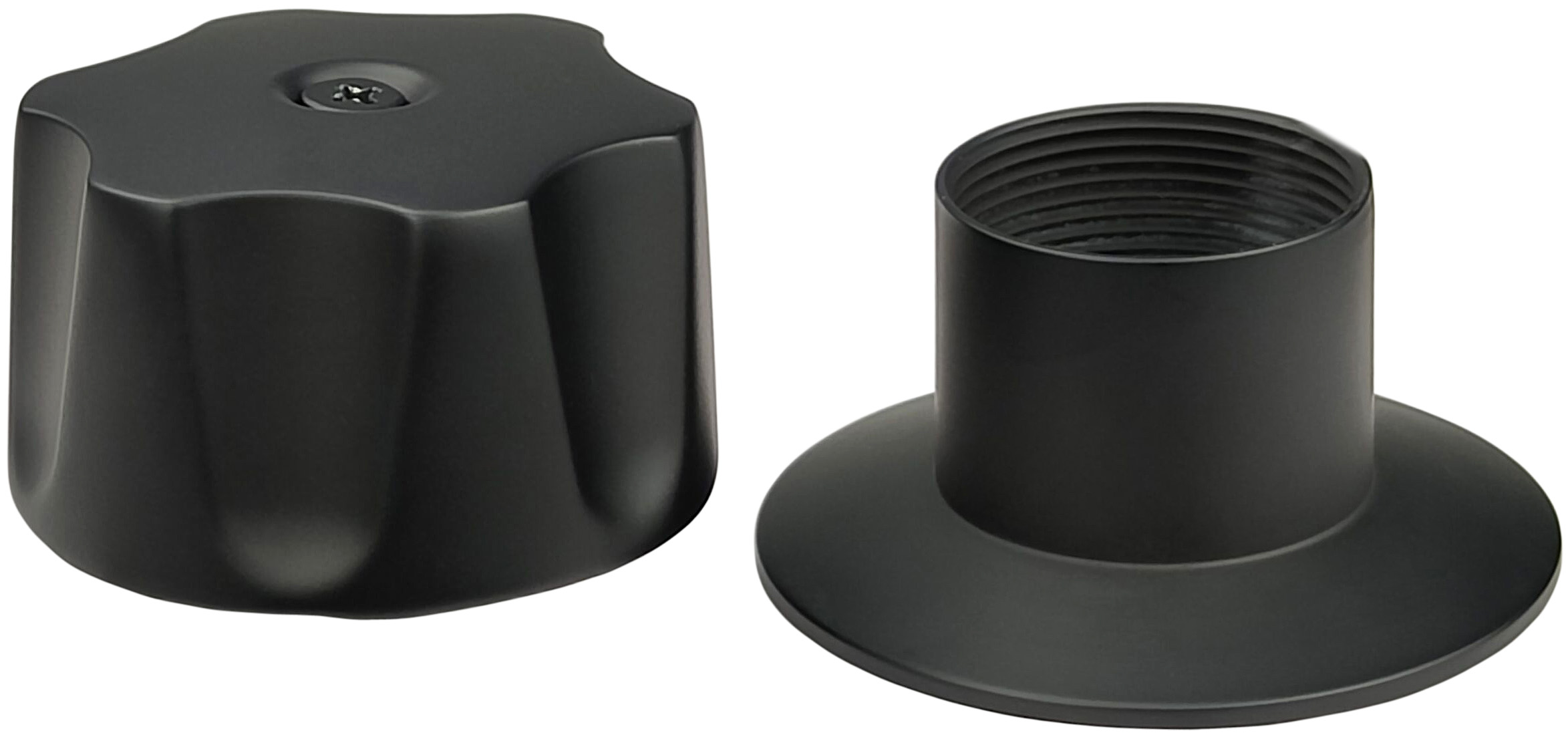 280686 VIANTI - Maneral para regadera con chapeton standard negro con 2pz Vianti