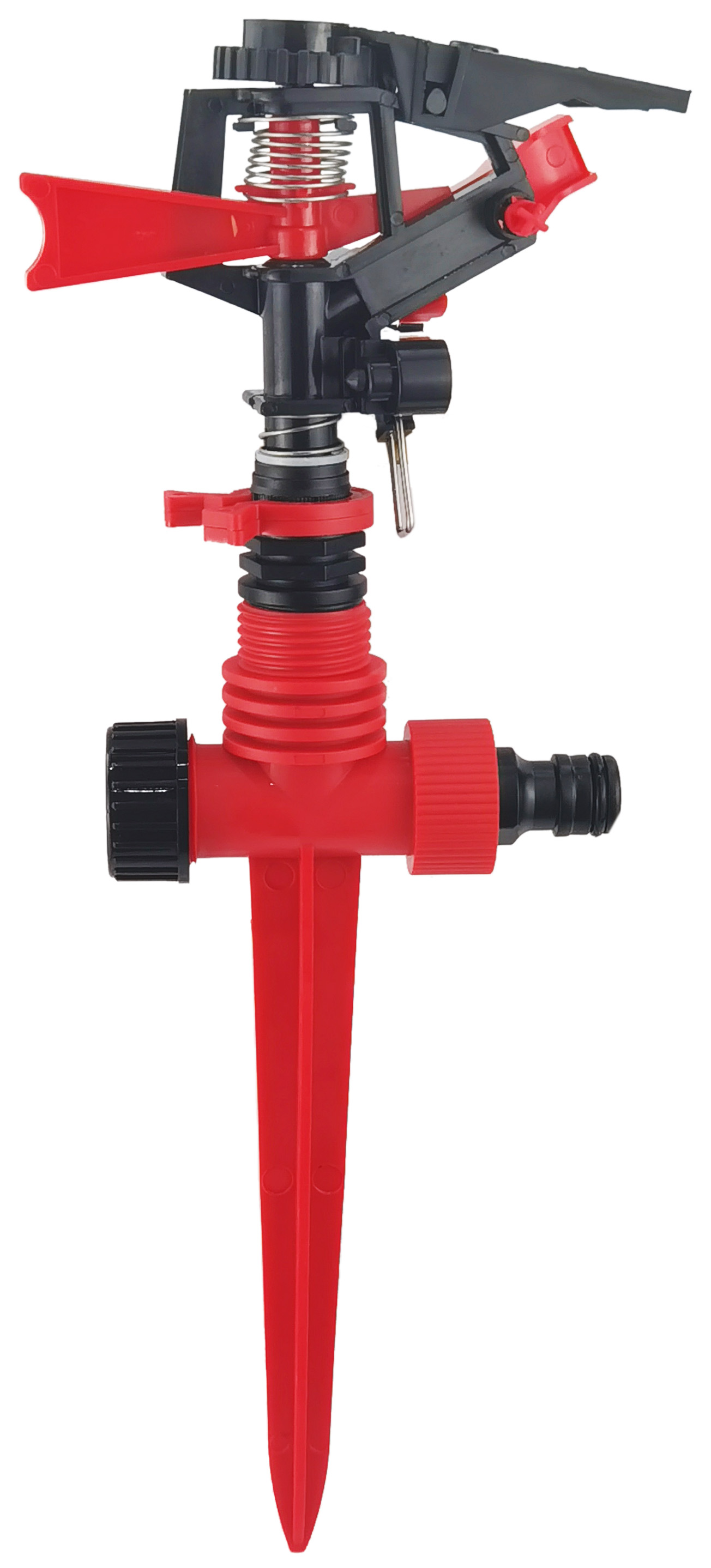 280689 VIANTI - Aspersor giratorio plastico de pulsaciones con estaca 2 vias Vianti