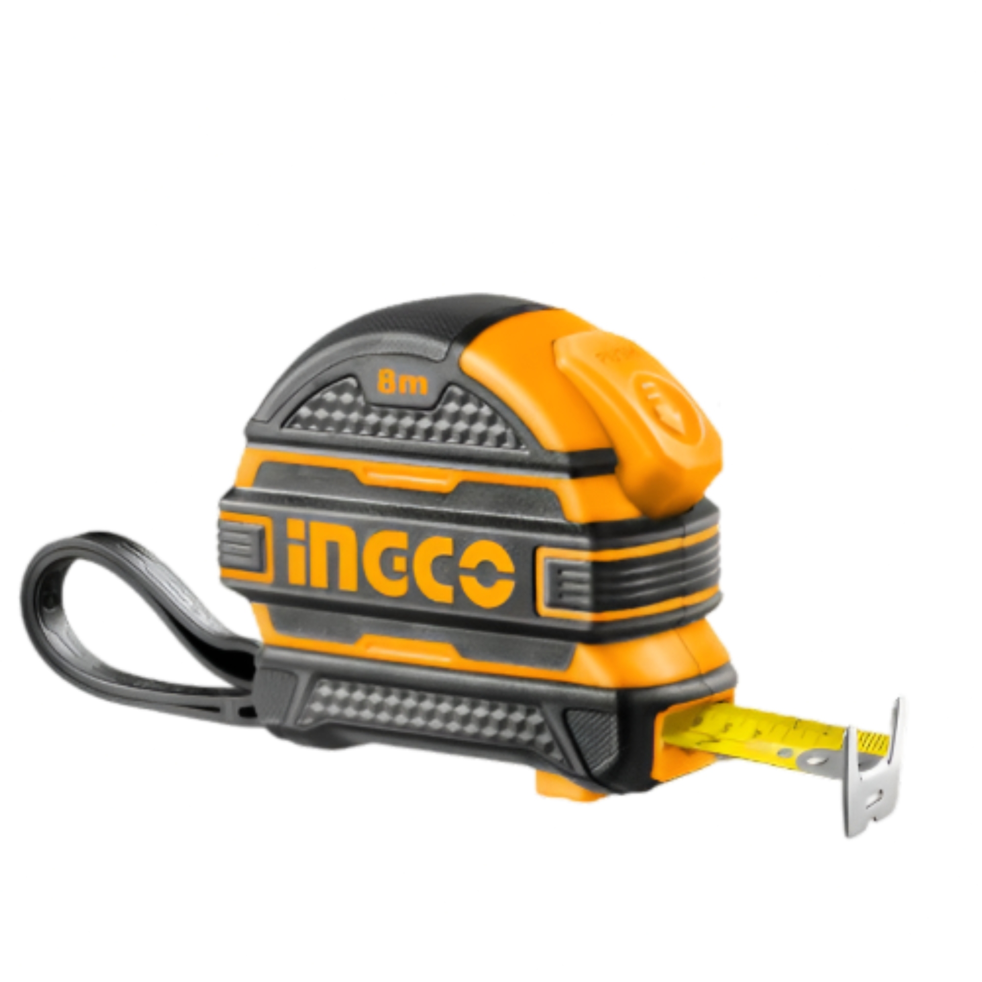 280988 INGCO - Flexometro 25mm 8mt/26ft anti-impactos negro/amarillo Industrial tarjeta Ingco