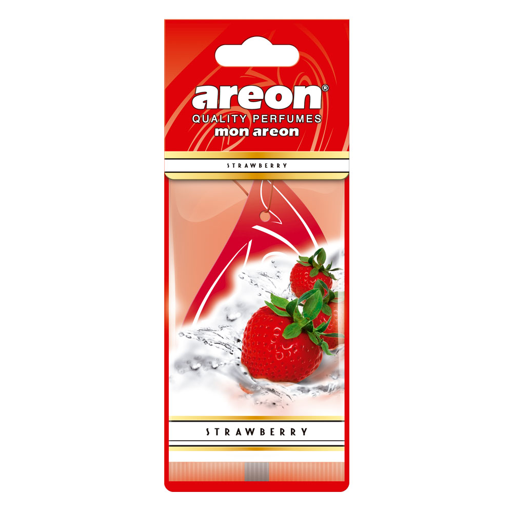 281120 AKSI - Aromatizante tarjeta para auto Strawberry Areon Aksi