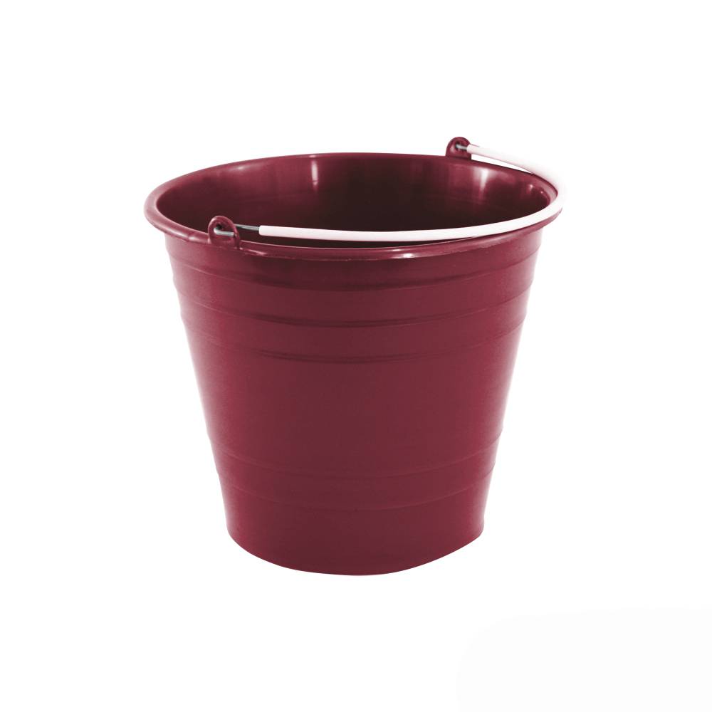 281136 AKSI - Cubeta plastica multiusos 10 lt roja 800504 Aksi