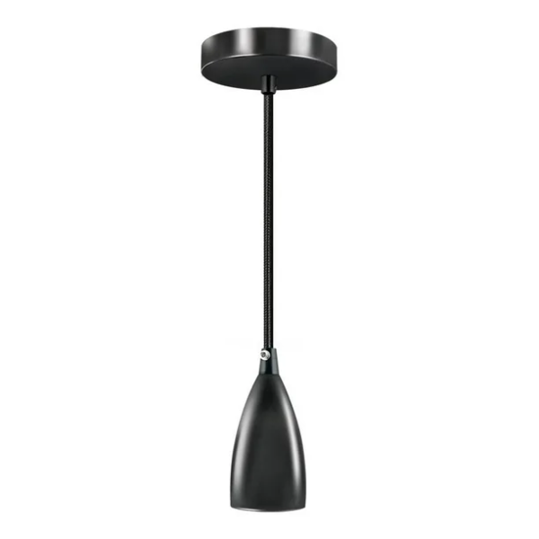 281159 AKSI - Luminario decorativo colgante Classique negro perla mate Aksi