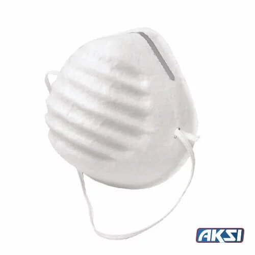 281172 AKSI - Mascarilla tipo concha para polvos desechable con 50pz 107901 Aksi