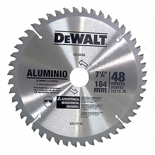 281465 DeWALT - Sierra para madera con 48 dientes de carburo-7 1/4 DeWALT