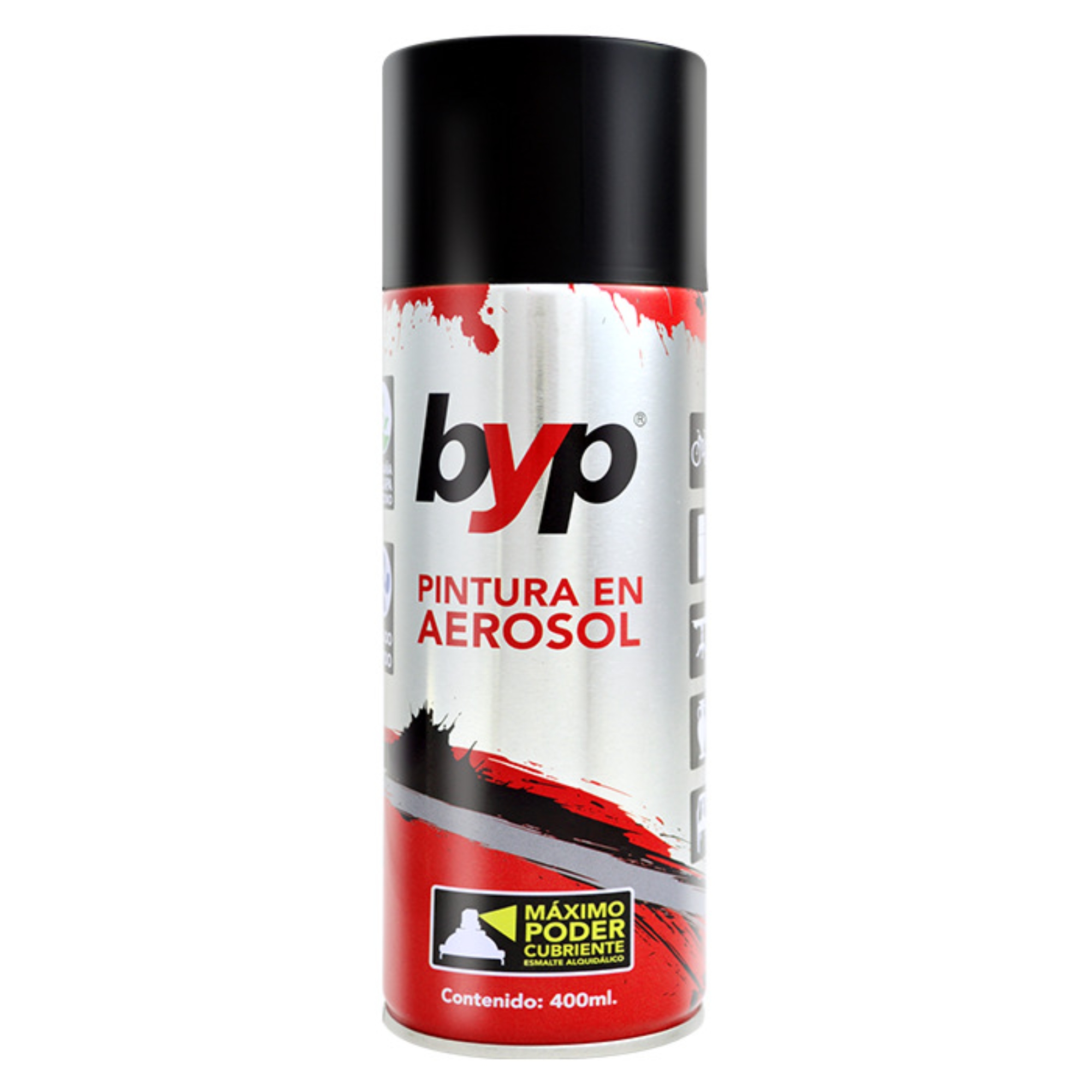 281606 BYP - Pintura en aerosol 400ml negro metalico AMN BYP