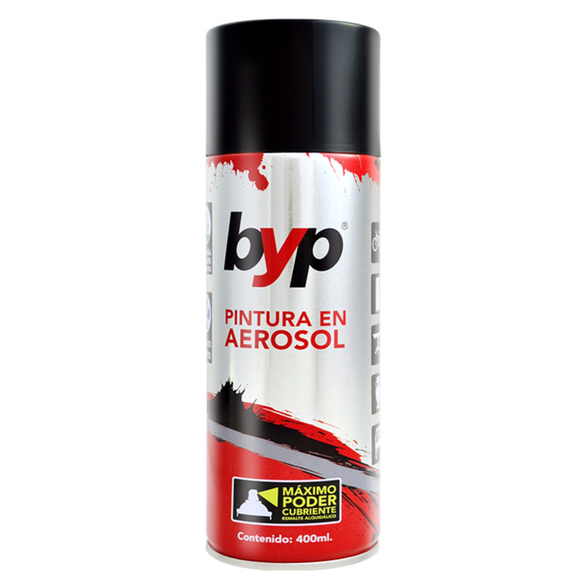 281607 BYP - Pintura en aerosol 400ml negro satinado ANS BYP