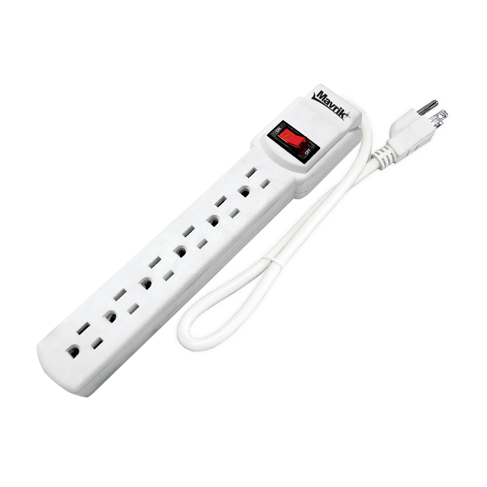 281821 MAVRIK - Multicontacto con cable 30cm 06 contactos con indicador Mavrik